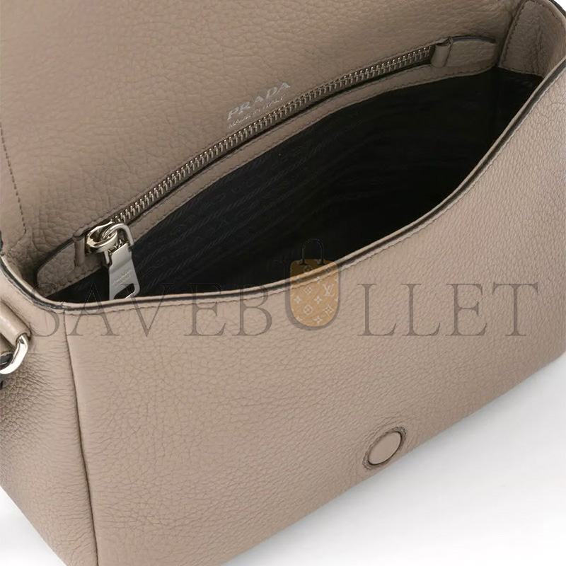 PRADA LEATHER SHOULDER BAG 1BD314 (23*15.5*9cm) 